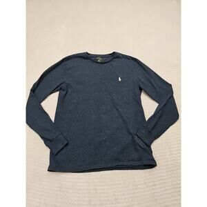 Polo Ralph Lauren Shirt Mens Small Blue Long Sleeve Crew Neck